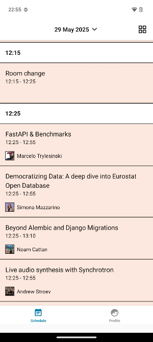 PyCon Italia Screenshot 1