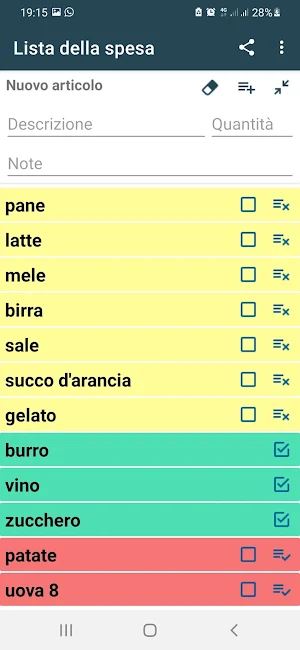 Shopping List Screenshot 0