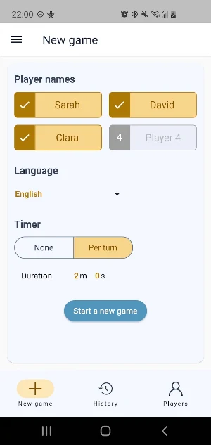 Score Keeper for Word Games Screenshot 3