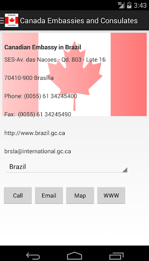 Canada Embassies& Consulates Screenshot 0
