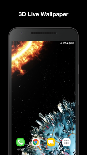 Real Galaxy Live Wallpaper Screenshot 0