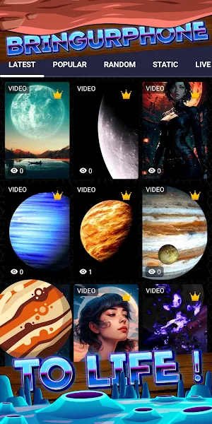 planet wallpaper Screenshot 1