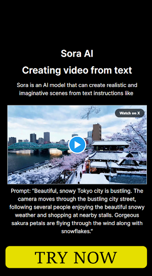 Sora OpenAi text-to-video Info Screenshot 1
