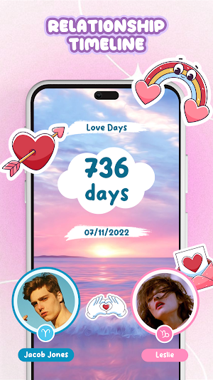Love Day - Relationship Clock Screenshot 0