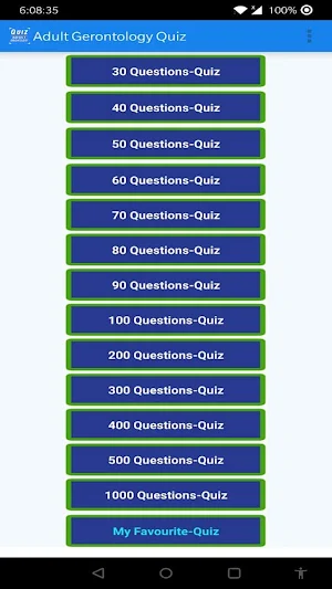 Adult Gerontology Quiz Free Screenshot 1
