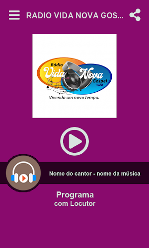 Rádio Vida Nova Gospel Screenshot 1