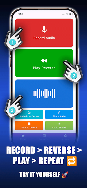 Reverse Singing Audio App Screenshot 2