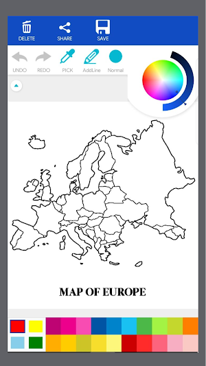 World Map Coloring Book Screenshot 3