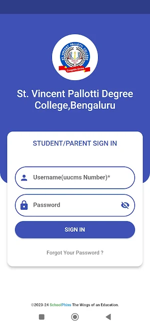 ST.VINCENT DEGREE COLLEGE Screenshot 0