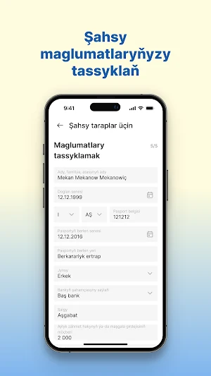 Türkmen-Türk sanly bank Screenshot 2