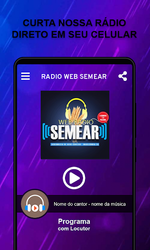 Rádio Web SEMEAR Screenshot 0