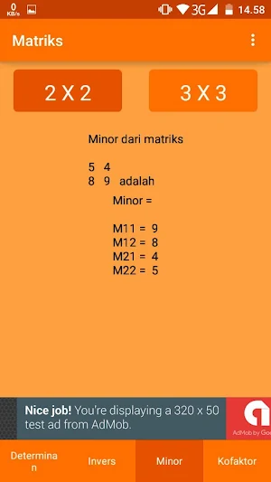 Matrix Calculator with Solution Screenshot 2