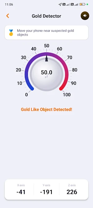 Gold Detector & Gold Scanner Screenshot 1