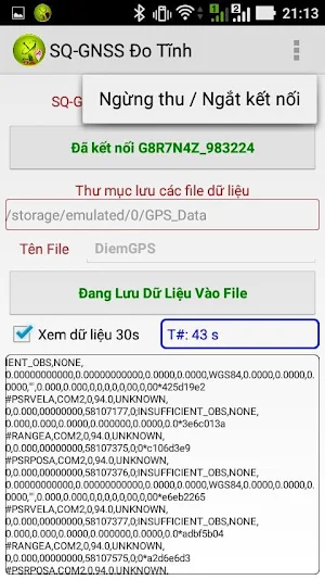 Trạm SQ-GNSS Đo Tĩnh Screenshot 2