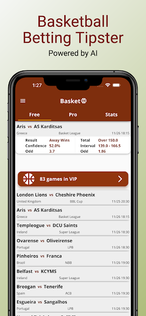 VIP Basketball Betting Tipster Screenshot 0