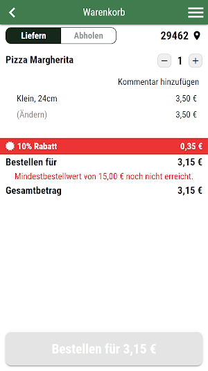 Pizzeria Blitz Lüchow Screenshot 1