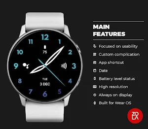 Classy Blue Watch Face Screenshot 1