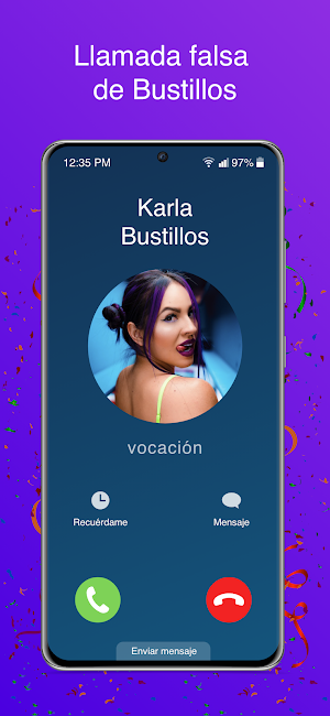 Karla Bustillos Fake Call Screenshot 0