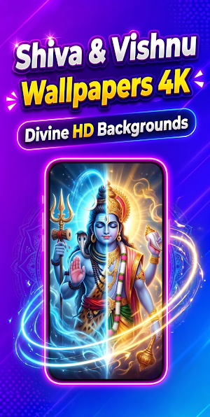 Shiva & Vishnu Wallpapers 4K Screenshot 1