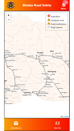Bhutan RoadWatch App Screenshot 0