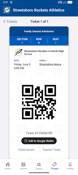 Streetsboro Rockets Athletics Screenshot 2