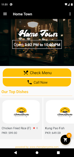 HomeTown Cafe Screenshot 1