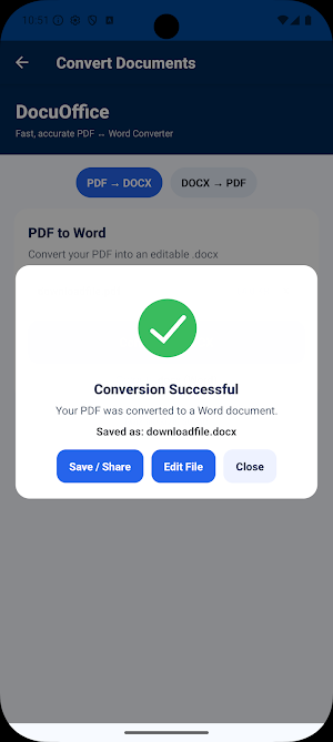 DocuOffice: PDF & Word Editor Screenshot 3