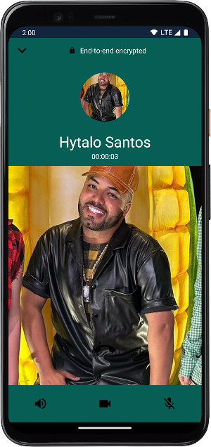 Hytalo Santos Chamada Falsa Screenshot 3