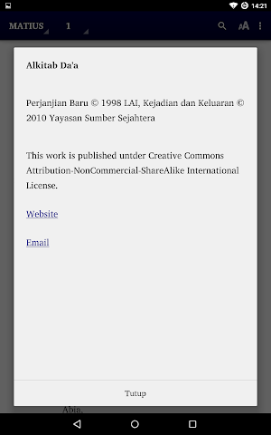 Alkitab Da'a Screenshot 3