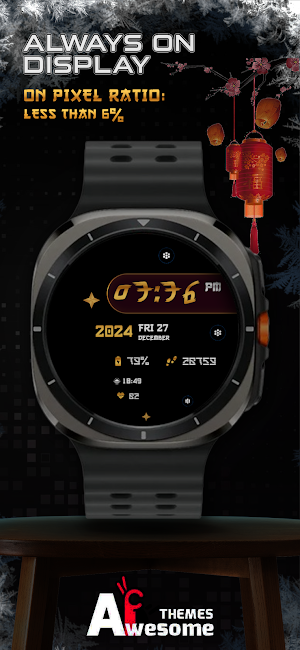 Lunaris - Digital Watch Face Screenshot 1