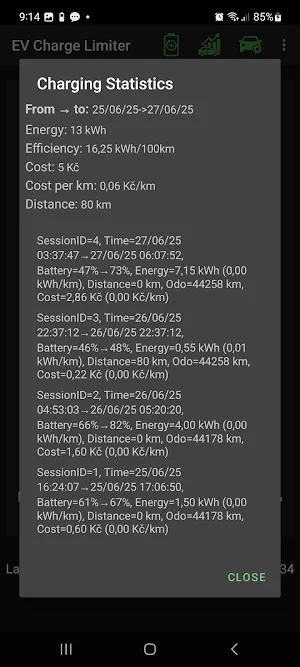 EV Charge limiter Screenshot 3