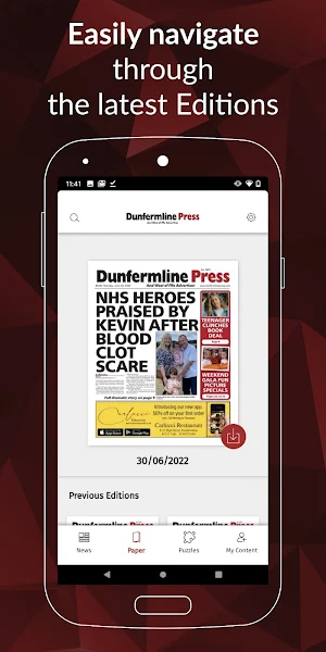 Dunfermline Press Screenshot 1
