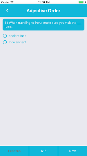 English Quiz Screenshot 3