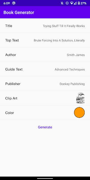 Coding Book Generator Screenshot 2