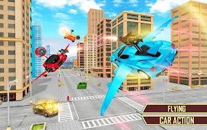 Flying Car Transform Robot Shooting Simulator Screenshot 3