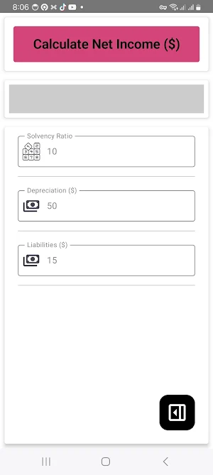 Solvency Ratio Calculator Screenshot 2
