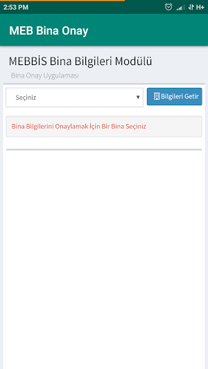 MEB Bina Onay Uygulaması Screenshot 1