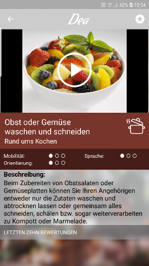 DEA - App for relatives of patients with dementia Screenshot 2