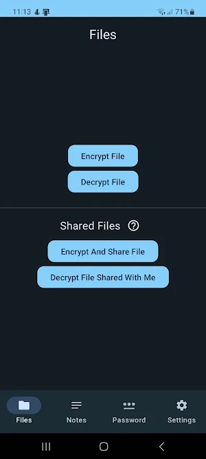 SecurePass: Passwords and File Screenshot 1