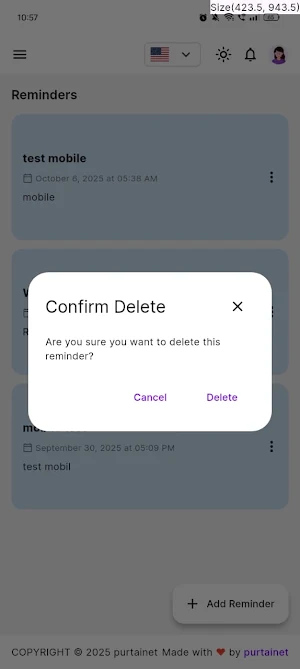 purtainet's Reminder Screenshot 0