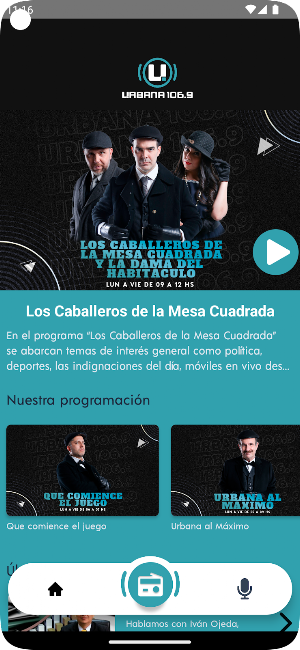 Radio Urbana FM. Screenshot 1