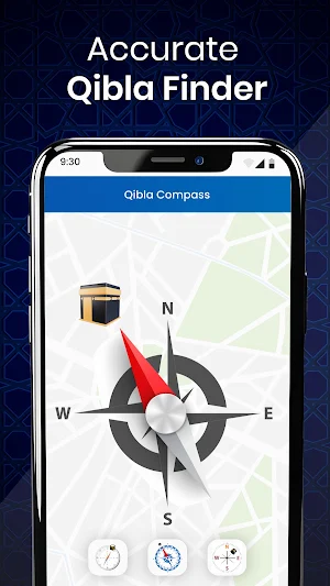 Qibla Finder - Islamic Compass Screenshot 2