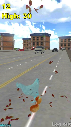 Chicken out of road Screenshot 2
