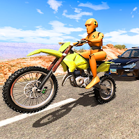 City Police Moto Bike Crash