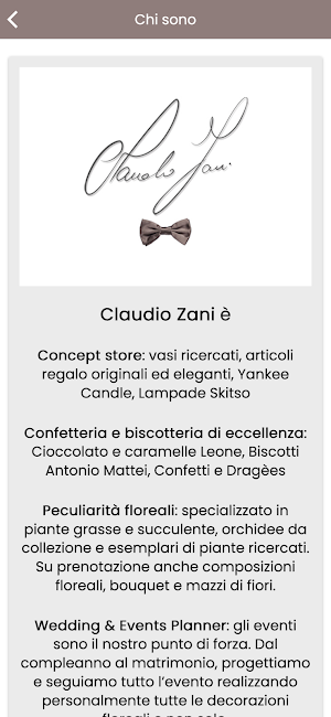 Claudio Zani - il concept Screenshot 2