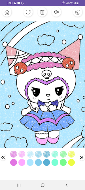 Kuromi Glitter Game Screenshot 1