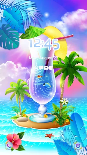Summer Drink Beach - Wallpaper Screenshot 0