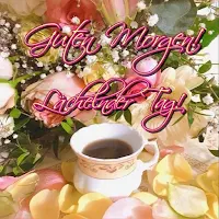 Guten Morgen!Lächelnder Tag!