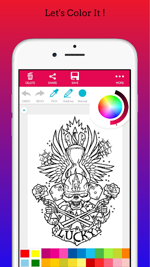 Adults Tattoo Art Coloring Book Screenshot 3