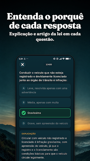 Passa CNH: Tests and Signs Screenshot 3